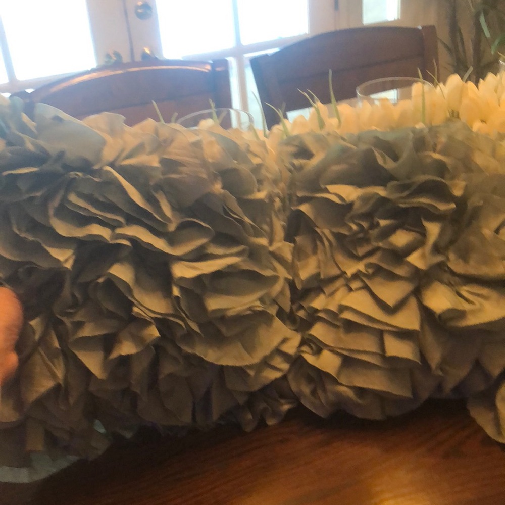 Two pier one decorative pillows Teal -